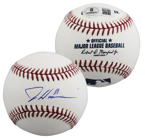 Marlins Dontrelle Willis Authentic Signed Manfred OML Baseball BAS #BT57745