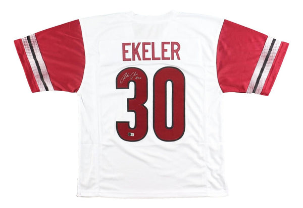 Austin Ekeler Washington Signed White Football Jersey BAS