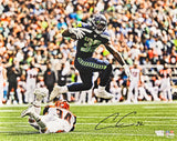 CHRIS CARSON AUTOGRAPHED 16X20 PHOTO SEATTLE SEAHAWKS FANATICS HOLO 215885