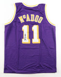 Bob McAdoo Signed Los Angeles Lakers Jersey (JSA COA) 2xNBA Champion 1982 & 1985