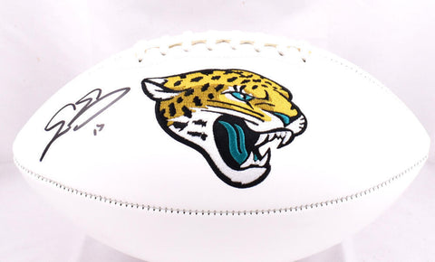 Evan Engram Autographed Jacksonville Jaguars Logo Football - Beckett W Hologram