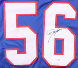 Lawrence Taylor Signed New York Giants Career Highlight Stat Jersey (JSA) L.B.