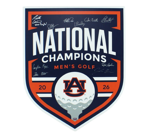 Jackson Koivun, Smith Summerlin Signed 2026 Auburn Tigers Mens Golf Sign