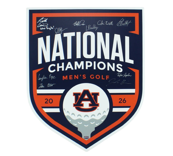 Jackson Koivun, Smith Summerlin Signed 2026 Auburn Tigers Mens Golf Sign