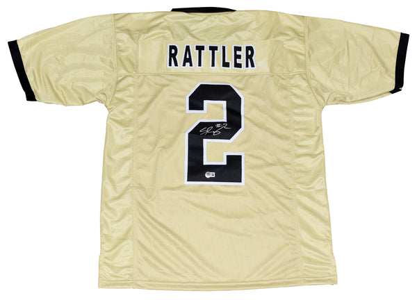 SPENCER RATTLER SIGNED NEW ORLEANS SAINTS #2 GOLD JERSEY BECKETT