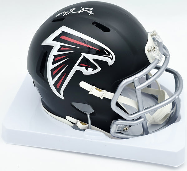 Michael Penix Jr. Autographed Falcons Mini Helmet Beckett Witness 2W906714
