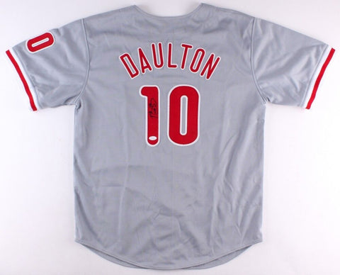 Darren Daulton Signed Phillies Jersey (JSA COA) 3xAll-Star (1992, 1993, 1995)