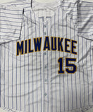 BEN SHEETS Signed Custom Replica Brewers Pinstripe Jersey AUTO - BAS
