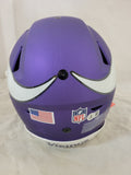 JUSTIN JEFFERSON SIGNED MINNESOTA VIKINGS F/S SPEEDFLEX HELMET BAS QR