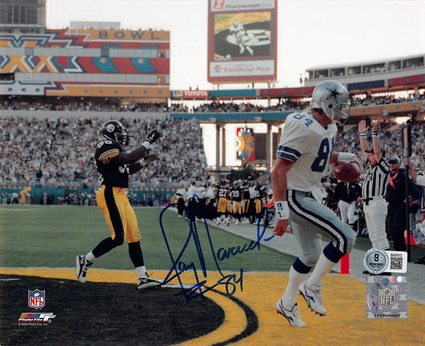 Cowboys Jay Novacek Authentic Signed 8x10 Horizontal SB XXX Touchdown Photo BAS