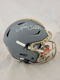 NICK CHUBB SIGNED CLEVELAND BROWNS SLATE SPEEDFLEX AUTHENTIC HELMET BAS QR