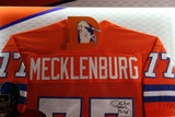 Karl Mecklenburg Autographed Denver Broncos Orange Jersey Lighted Framed Beckett
