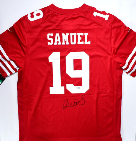 Deebo Samuel Autographed San Francisco 49ers NFL Red Nike Game Jersey-Fanatics