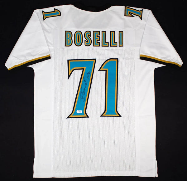 Tony Boselli Signed Jaguars Jersey (Beckett) Jacksonville 1st Ever Draft Pick OT