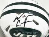 WAYNE CHREBET AUTOGRAPHED JETS WHITE 98-18 THROWBACK MINI HELMET BECKETT 223738