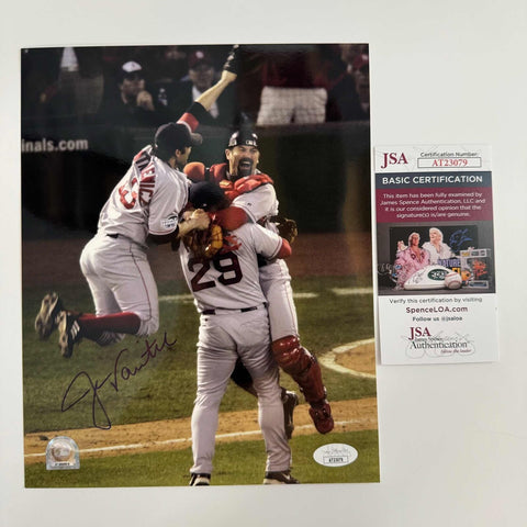 Autographed/Signed Jason Varitek Boston Red Sox 8x10 Baseball Photo JSA COA