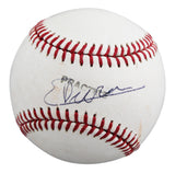Rangers Ezequiel Duran Signed Practice Used Manfred OML Baseball JSA #AM11748