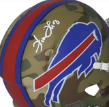 THURMAN THOMAS Autographed Buffalo Bills Mini Speed Camo Helmet FANATICS