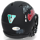Davante Adams Autographed Black Alternate Fresno State Speed Mini Helmet JSA