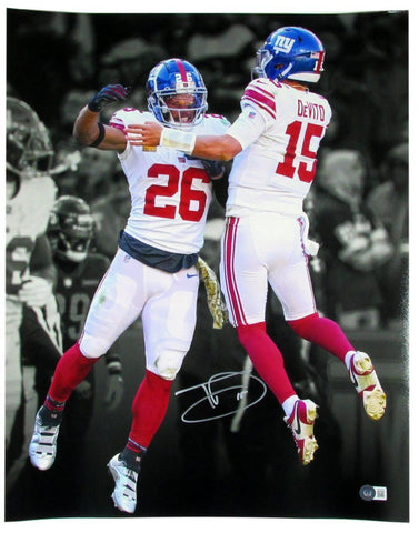 Tommy DeVito Autographed/signed 16x20 Photo NY Giants Beckett 184868