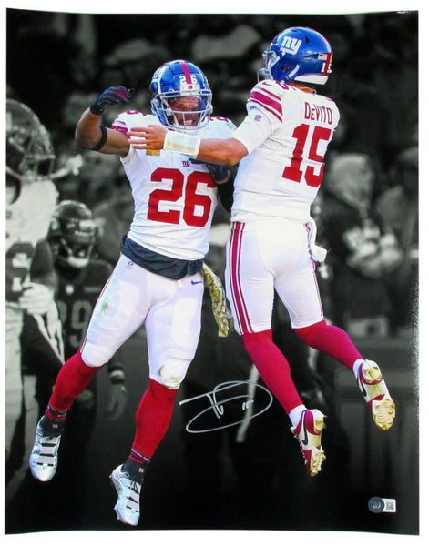 Tommy DeVito Autographed/signed 16x20 Photo NY Giants Beckett 184868