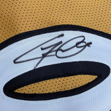 Autographed/Signed Gilbert Arenas Washington Gold Jersey Beckett BAS COA