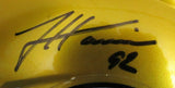 James Harrison Steelers Signed Flash Mini Football Helmet JSA 165648