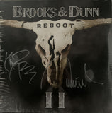 Brooks & Dunn Reboot II Autographed/Signed Black Vinyl Album Beckett 49022