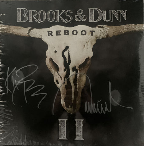 Brooks & Dunn Reboot II Autographed/Signed Black Vinyl Album Beckett 49022