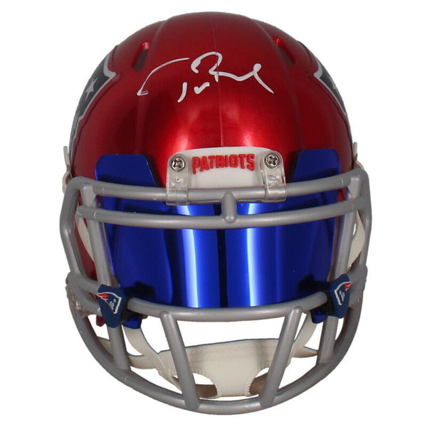 Tom Brady Autographed Patriots Flash Speed Mini Helmet w/ Visor Fanatics