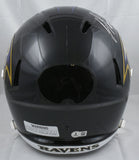 Jermaine Lewis Autographed Baltimore Ravens F/S Speed Helmet- Beckett W Hologram
