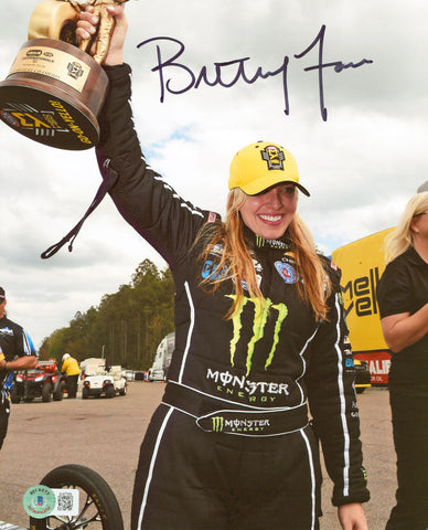 Brittany Force Authentic Signed 8x10 Photo Autographed BAS #BJ67559