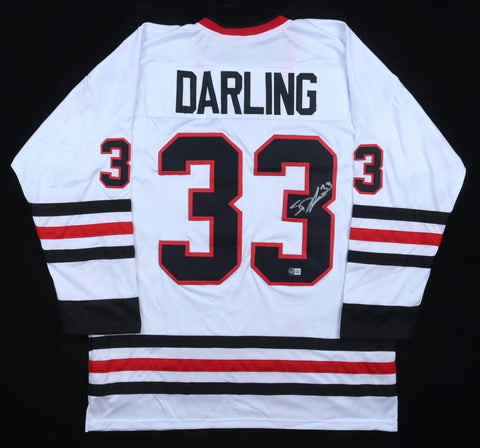 Scott Darling Signed Blackhawks Jersey (Beckett) Chicago Stanley Cup Champion 15