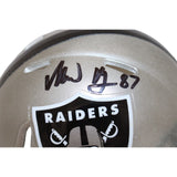 Michael Mayer Signed Las Vegas Raiders Flash Mini Helmet Beckett 43086