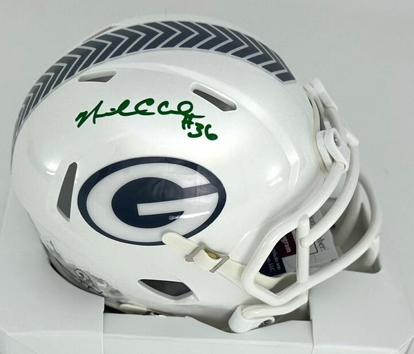 Packers NICK COLLINS Signed Riddell 2024 SALUTE Speed Mini Helmet AUTO - BAS