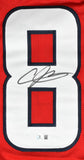 Andre Johnson Autographed Red Pro Style Jersey - Beckett W Hologram *Black