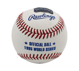Greg Maddux Signed Atlanta Braves Rawlings OML White WS Baseball With Insc