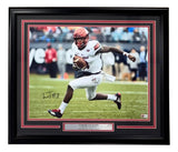 Lamar Jackson Signed Framed 16x20 Louisville Cardinals Photo BAS
