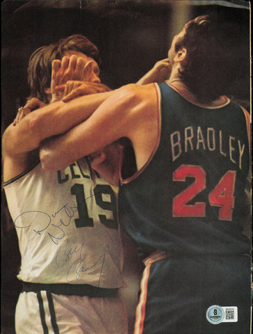Bill Bradley & Don Nelson Autographed 8x11 Magazine Page Photo Beckett BP55279
