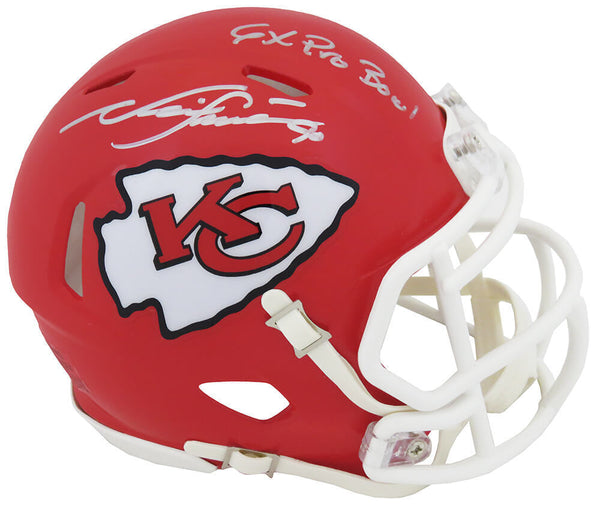 Neil Smith Signed Chiefs Riddell Speed Mini Helmet w/6x Pro Bowl -(SCHWARTZ COA)