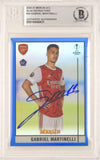 Gabriel Martinelli Signed 2020-21 Topps Merlin Chrome Rookie /75 - BGS Authentic