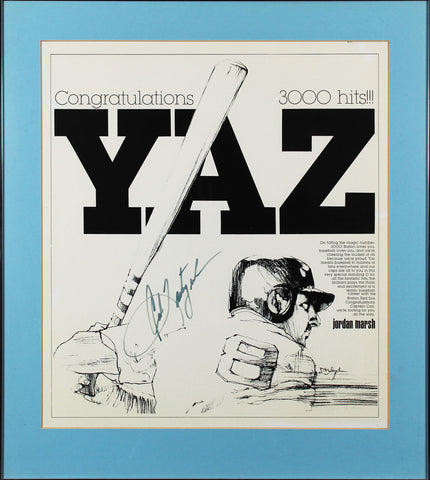 Red Sox Carl Yastrzemski Authentic Signed & Framed 16x17.5 Poster BAS #AC33261