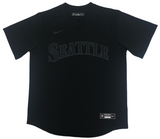 Ken Griffey Jr. Autographed "HOF 16" Alternate Nike Black Large Jersey Beckett
