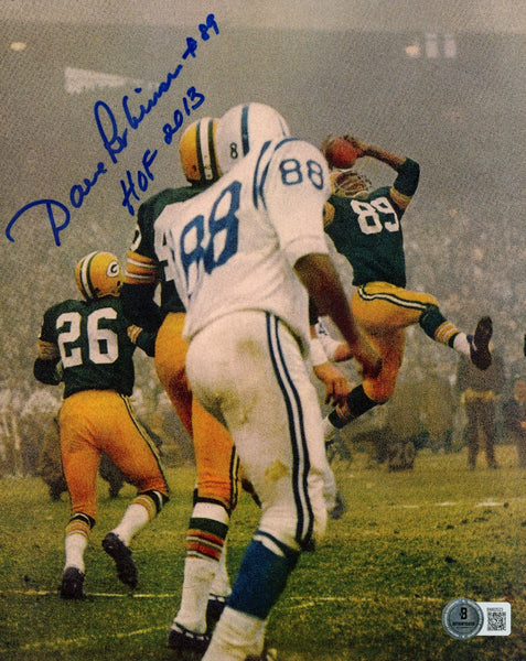 Dave Robinson Autographed/Signed Green Bay Packers 8x10 Photo Beckett 59493