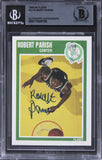 Celtics Robert Parish Authentic Signed 1989 Fleer #12 Card BAS Slabbed