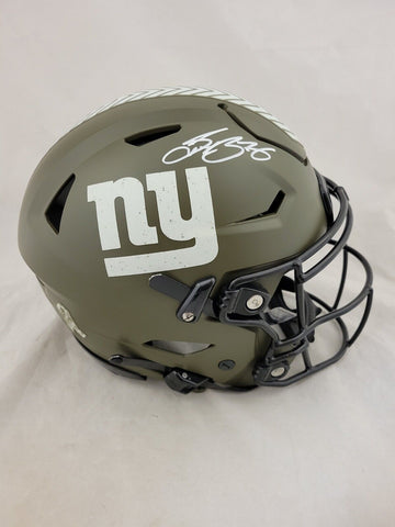 SAQUON BARKLEY SIGNED NY GIANTS STS SPEEDFLEX AUTHENTIC HELMET BECKETT