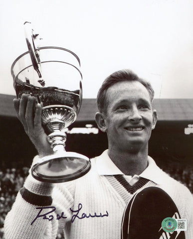 Rod Laver Authentic Signed 8x10 Black & White Photo Autographed BAS #BH049715