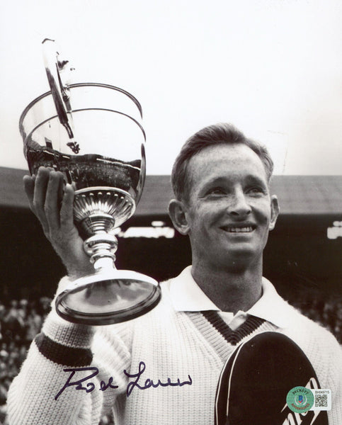 Rod Laver Authentic Signed 8x10 Black & White Photo Autographed BAS #BH049715