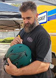 Jason Kelce Signed/Inscr Full Size Replica Rave Eagles Helmet PSA/DNA 208037