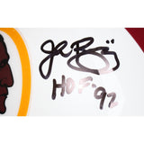 John Riggins Signed Washington Redskins Pro Flt White Helmet BAS 42843